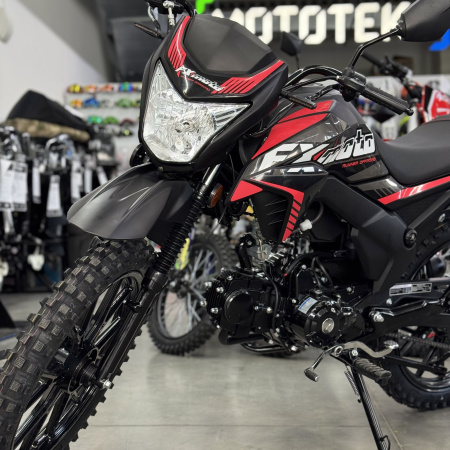 Мопед FXMOTO (ФХМото) RUNNER OFF ROAD 50 (125) чёрный матовый - купить с доставкой, по выгодной цене в интернет-магазине Мототека